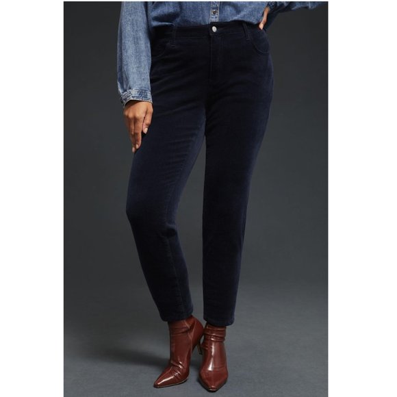Anthropologie Pants - Anthropologie Pilcro High-Rise Skinny Corduroy Pants Midnight Navy Blue 24W